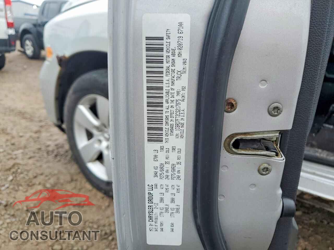 DODGE RAM 1500 2012 - 1C6RD7FT2CS217975