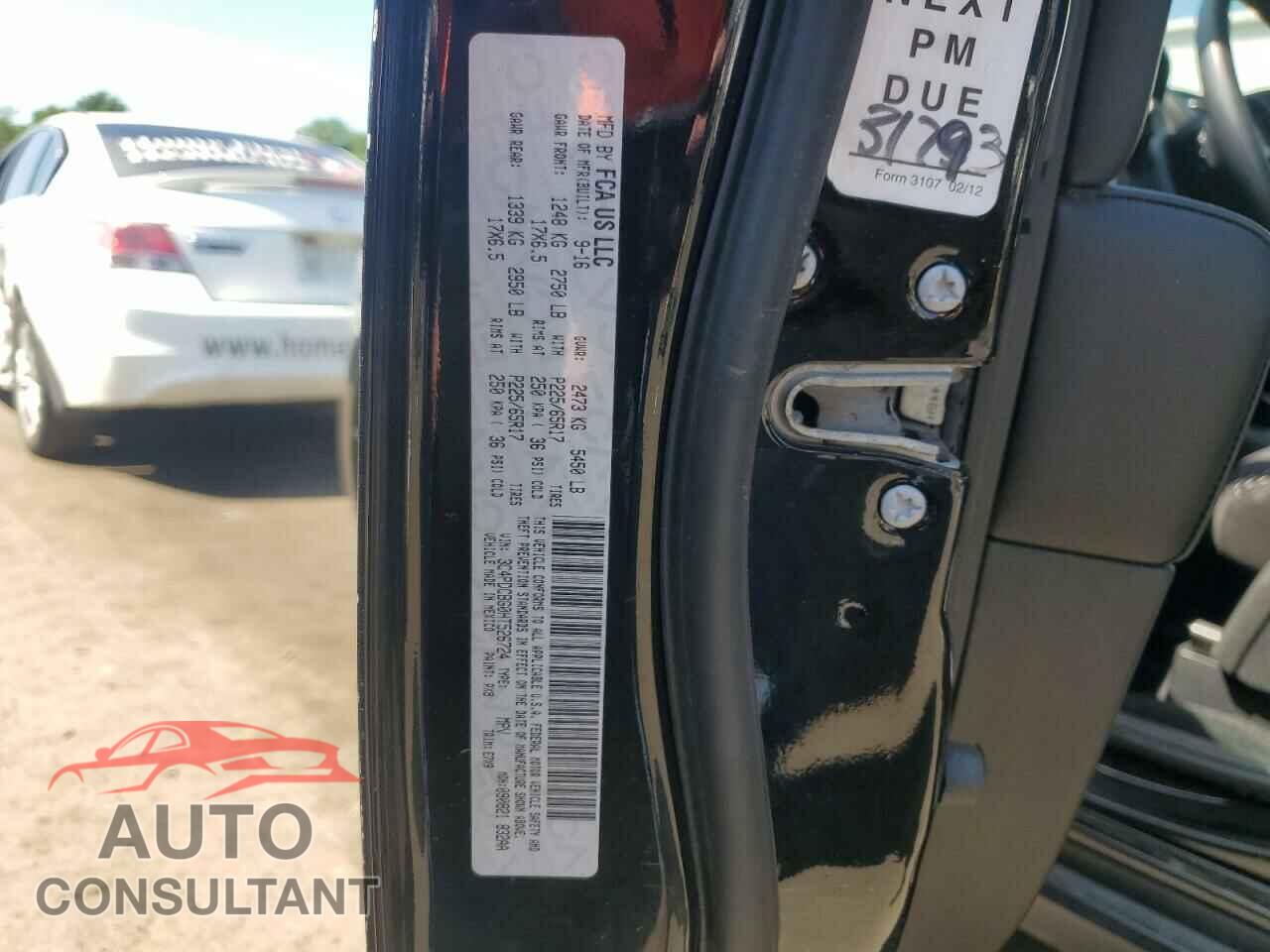 DODGE JOURNEY 2017 - 3C4PDCBG0HT526724