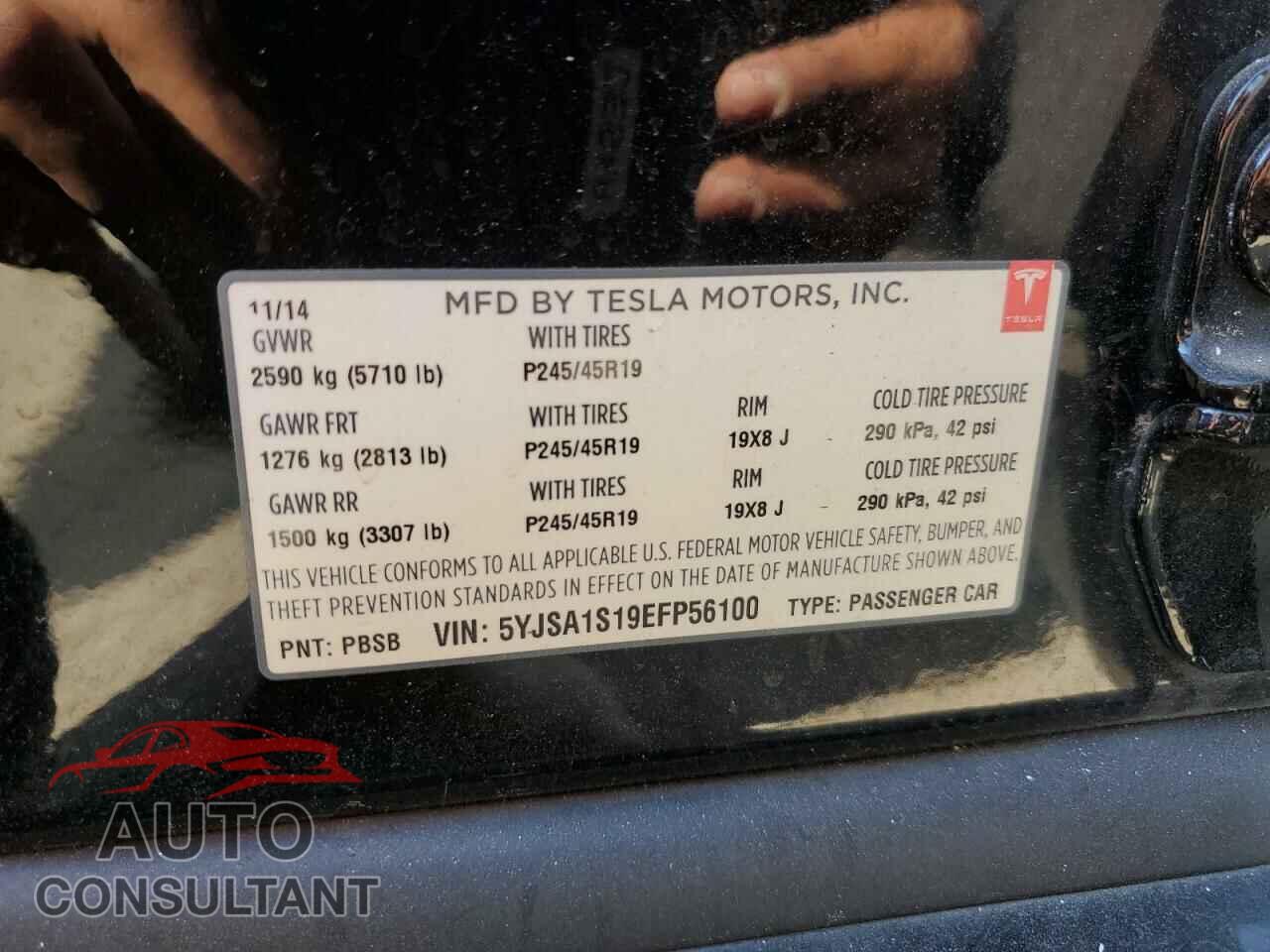 TESLA MODEL S 2014 - 5YJSA1S19EFP56100