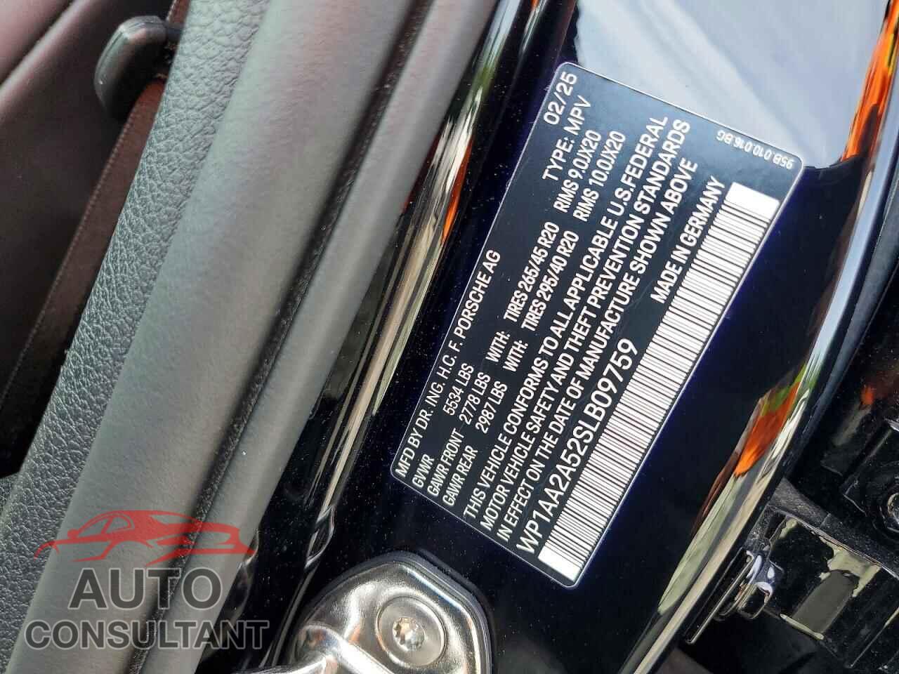 PORSCHE MACAN 2025 - WP1AA2A52SLB09759