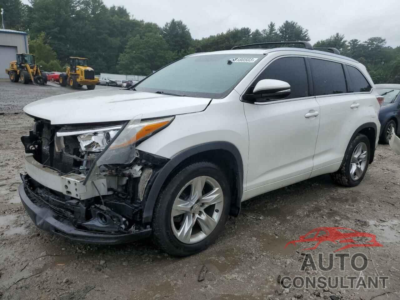 TOYOTA HIGHLANDER 2015 - 5TDDKRFH6FS222013