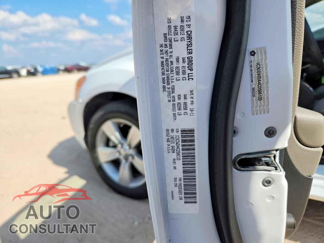 DODGE CALIBER 2012 - 1C3CDWDA4CD506133