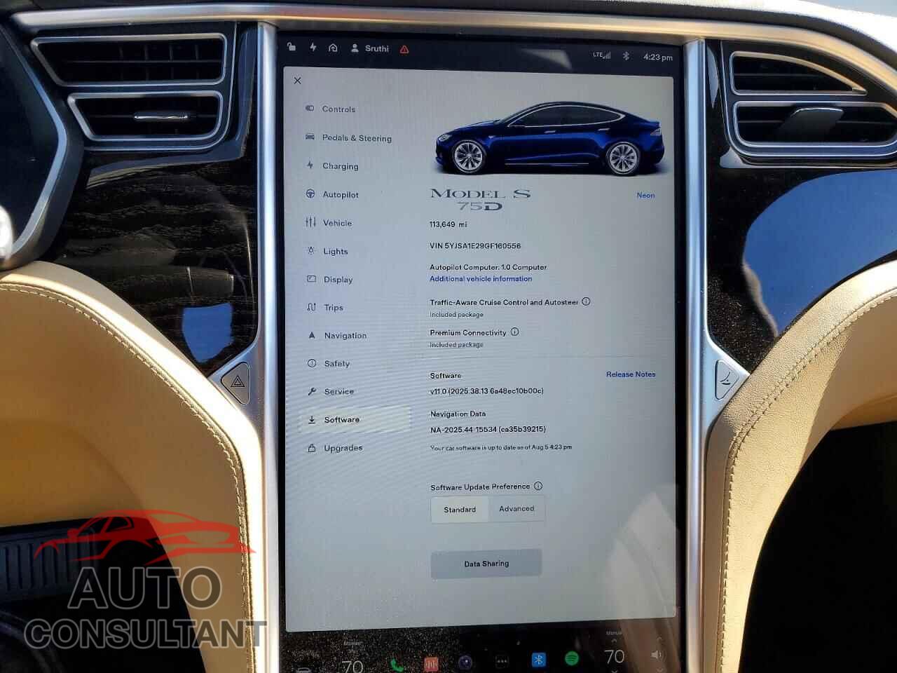 TESLA MODEL S 2016 - 5YJSA1E29GF160556