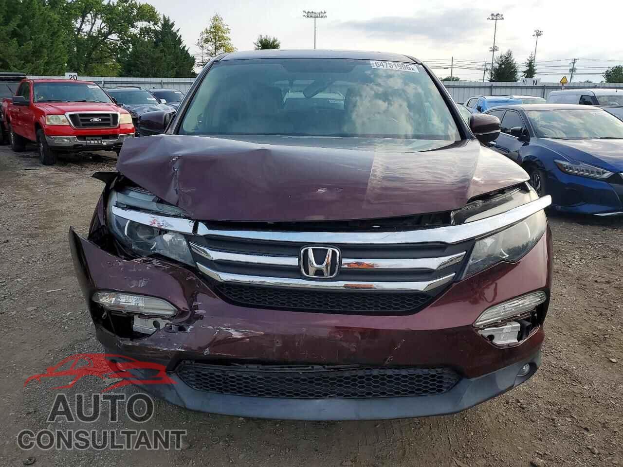 HONDA PILOT 2017 - 5FNYF6H52HB027685