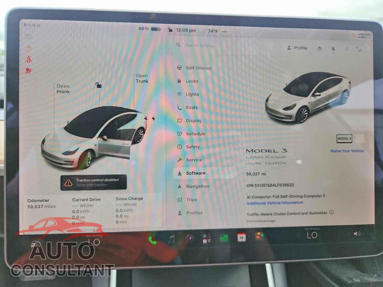 TESLA MODEL 3 2020 - 5YJ3E1EB4LF638532