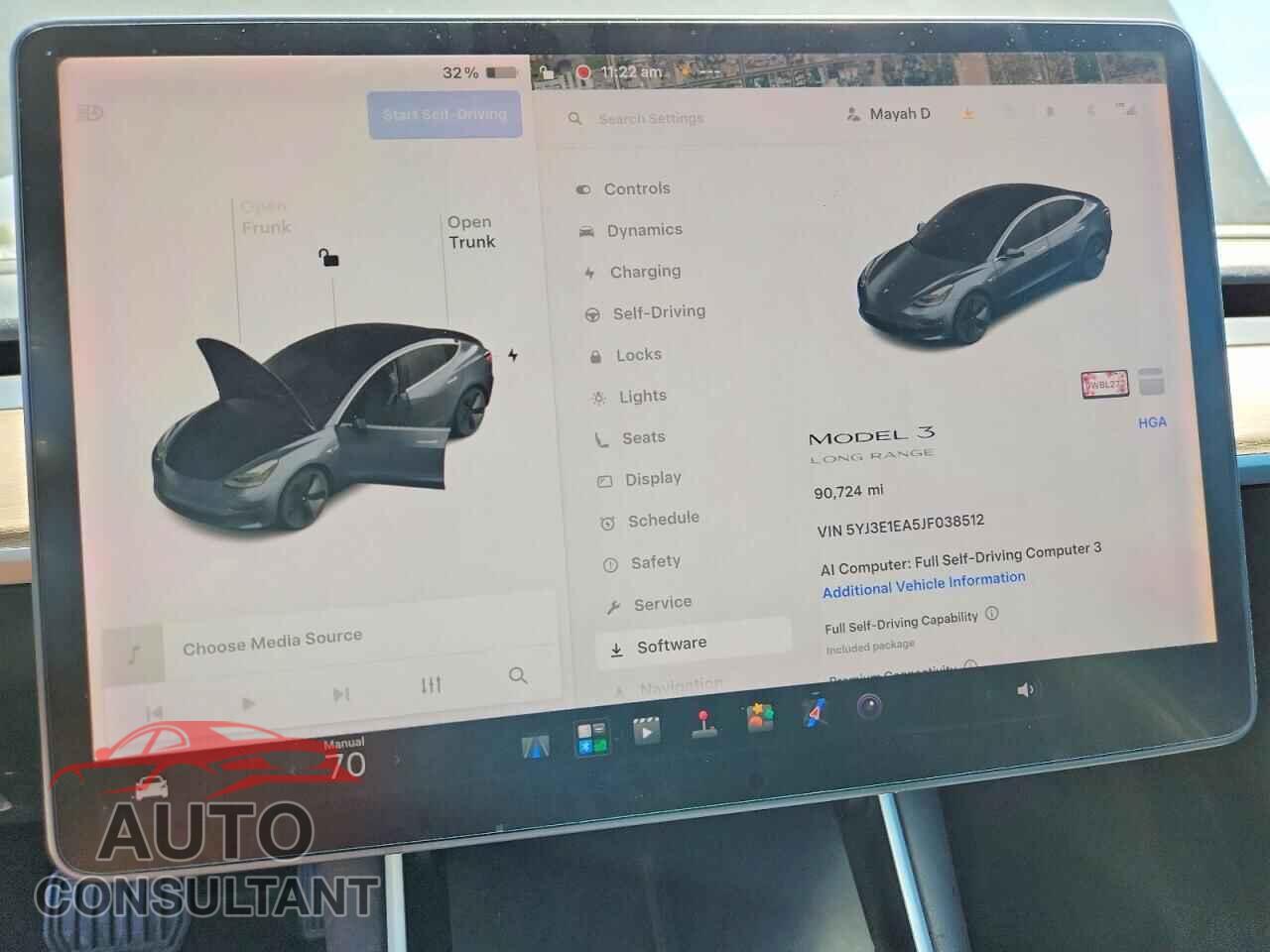 TESLA MODEL 3 2018 - 5YJ3E1EA5JF038512