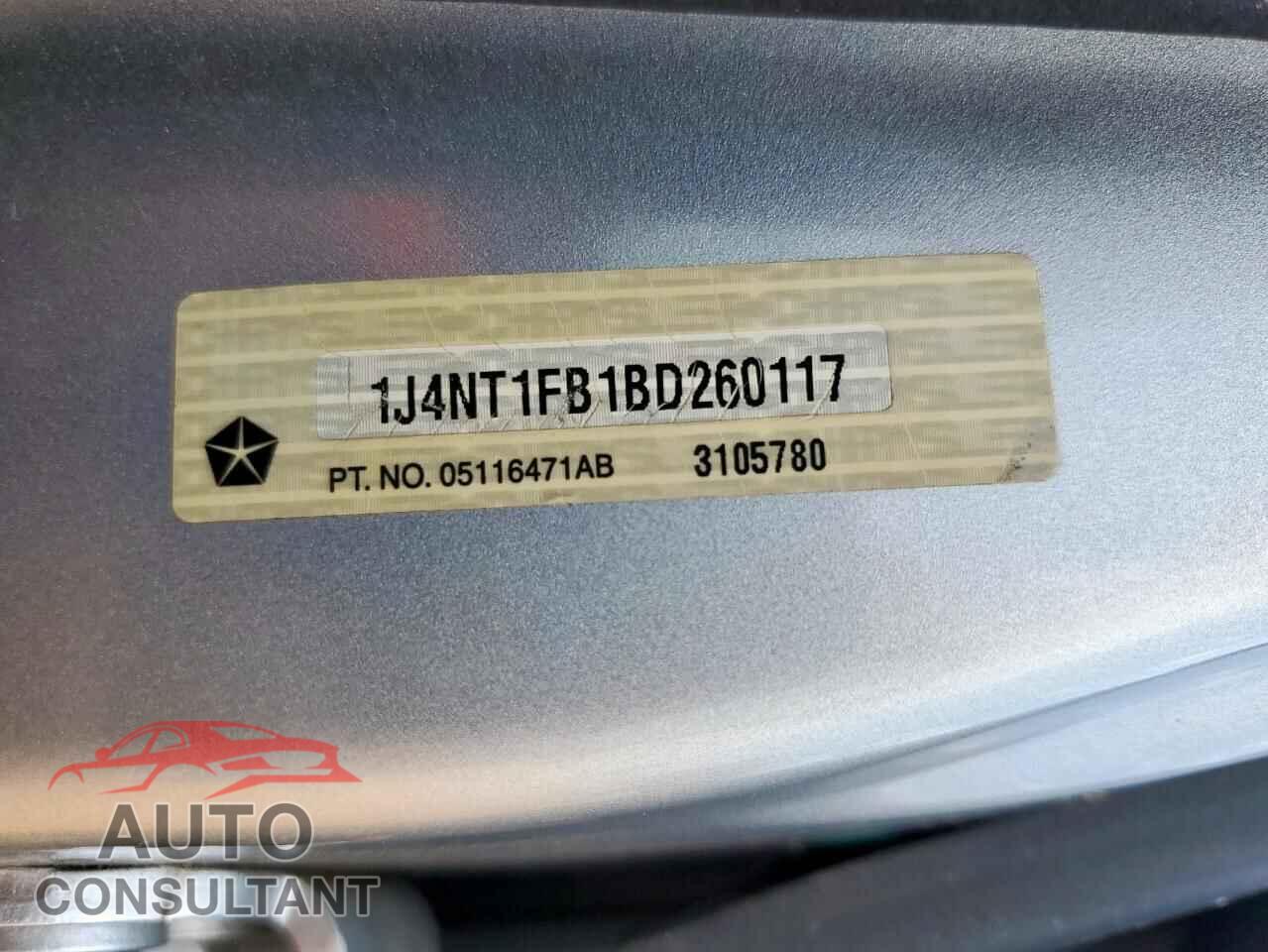 JEEP COMPASS 2011 - 1J4NT1FB1BD260117