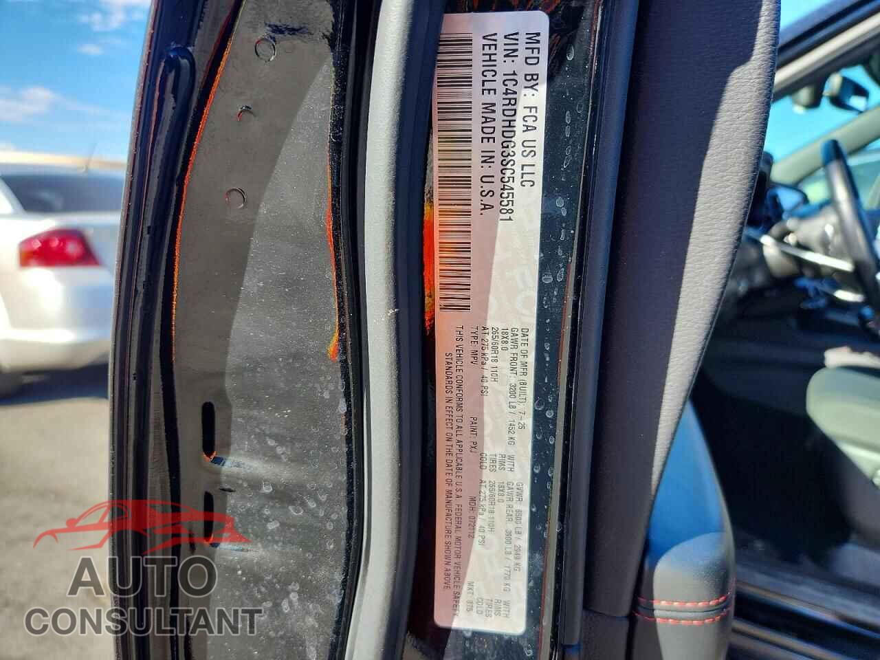 DODGE DURANGO 2025 - 1C4RDHDG3SC545581