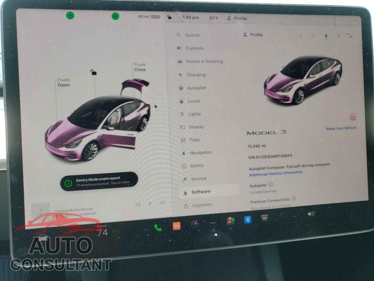 TESLA MODEL 3 2023 - 5YJ3E1EA9PF428411
