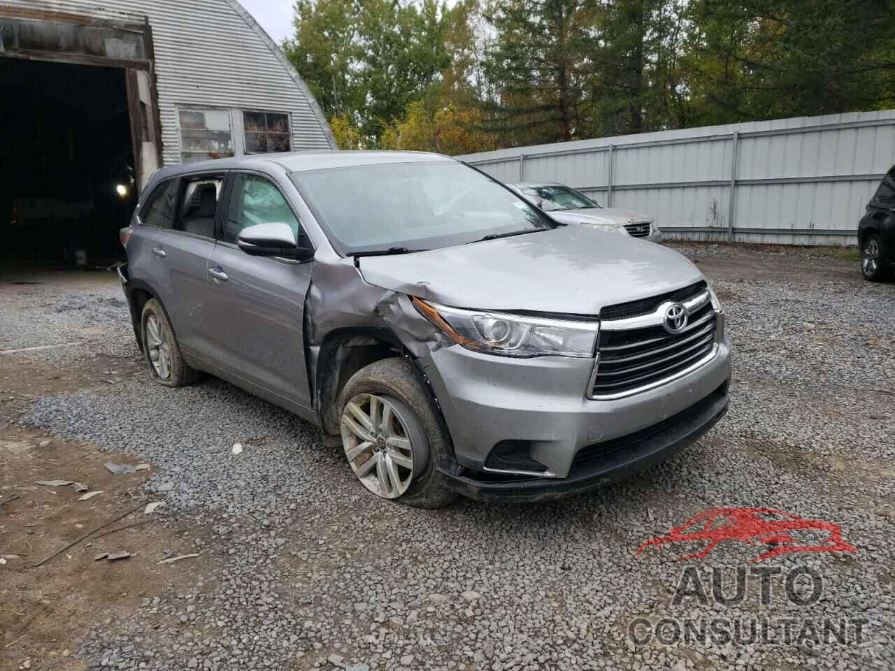 TOYOTA HIGHLANDER 2016 - 5TDBKRFH6GS314506