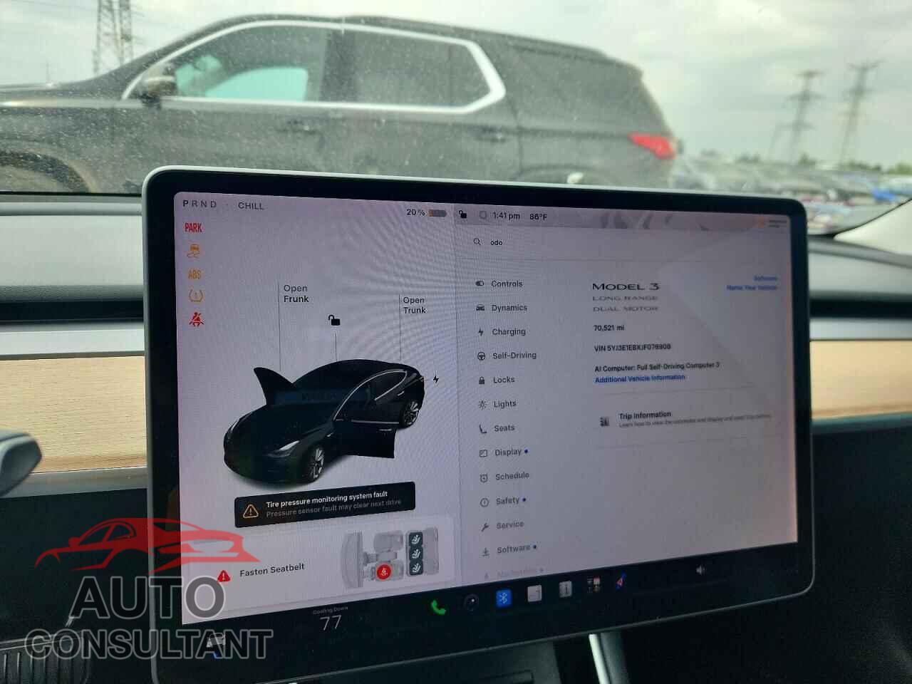 TESLA MODEL 3 2018 - 5YJ3E1EBXJF076908