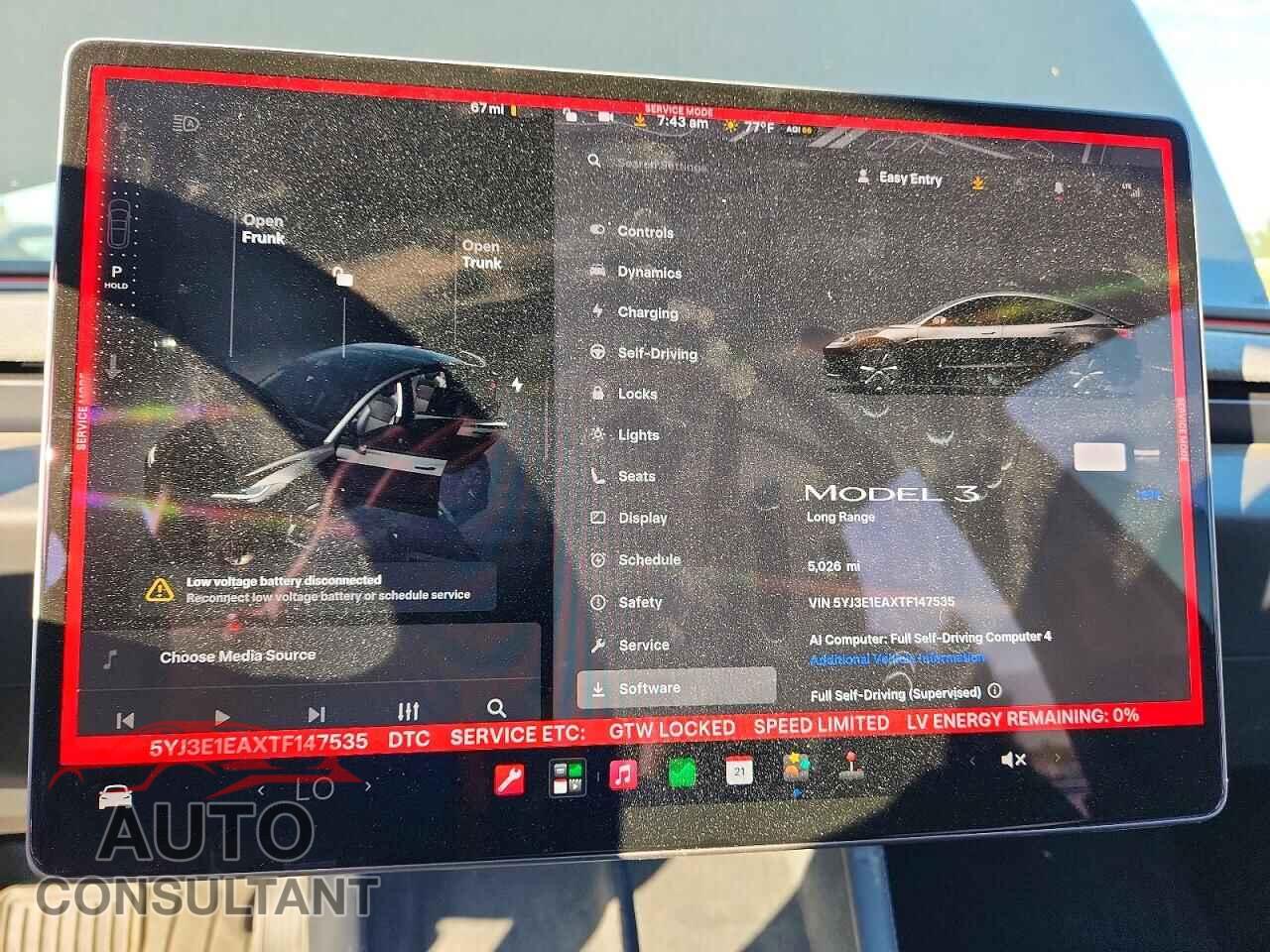 TESLA MODEL 3 2026 - 5YJ3E1EAXTF147535