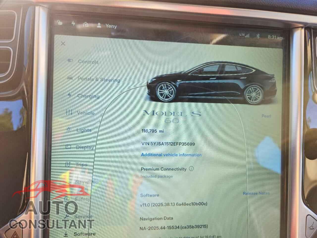 TESLA MODEL S 2014 - 5YJSA1S12EFP35699
