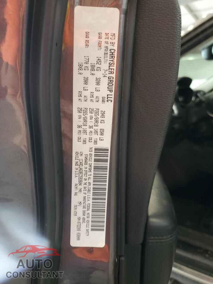 DODGE DURANGO 2014 - 1C4RDJAG9EC593604