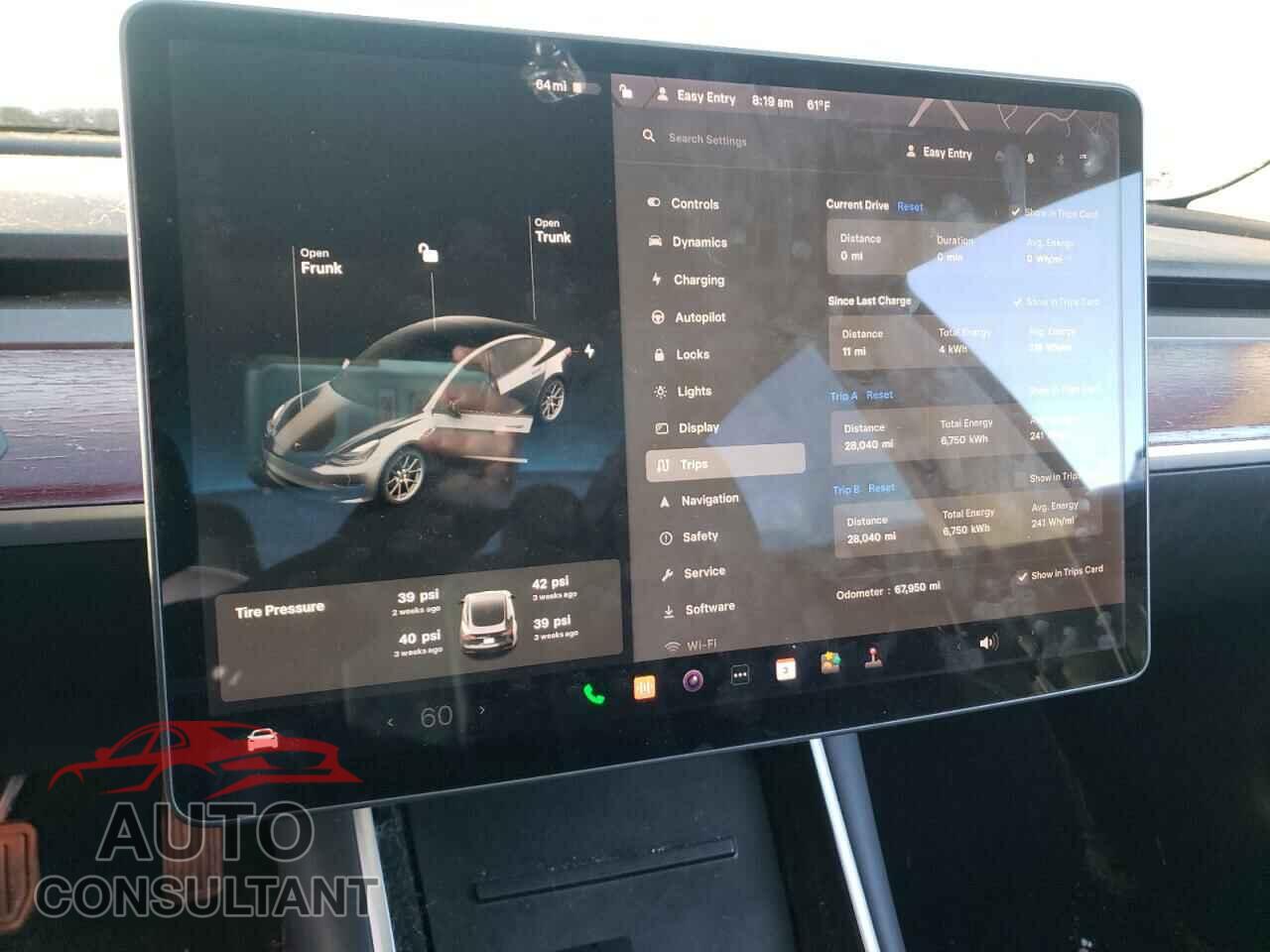 TESLA MODEL 3 2019 - 5YJ3E1EA2KF399651