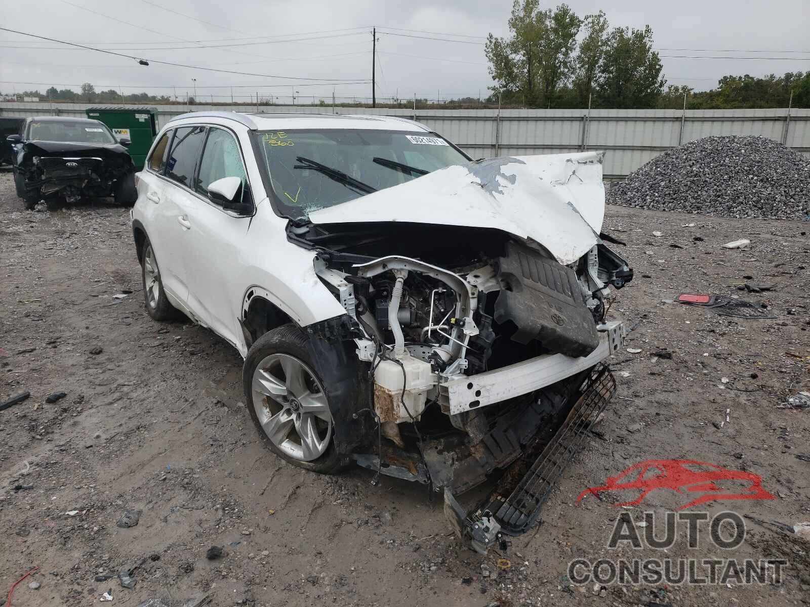 TOYOTA HIGHLANDER 2016 - 5TDYKRFH6GS164990