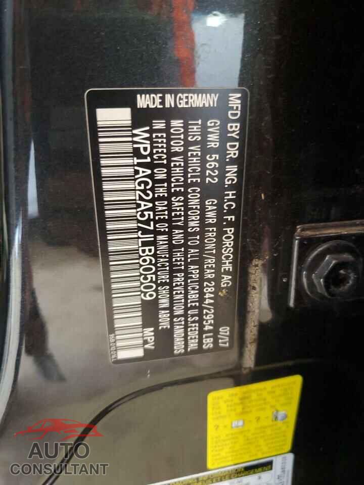 PORSCHE MACAN 2018 - WP1AG2A57JLB60509