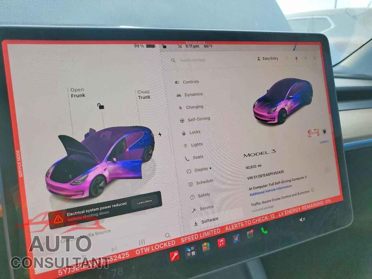 TESLA MODEL 3 2023 - 5YJ3E1EA8PF452425