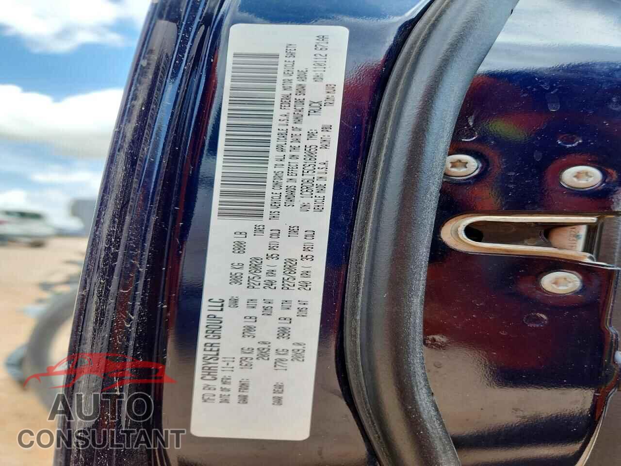 DODGE RAM 1500 2012 - 1C6RD6LT5CS160055