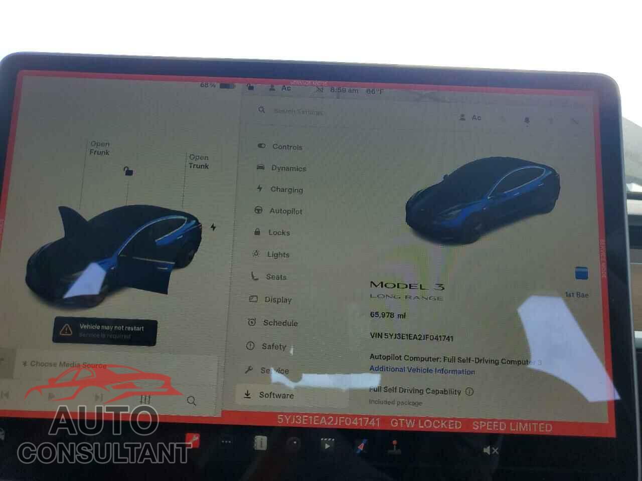TESLA MODEL 3 2018 - 5YJ3E1EA2JF041741
