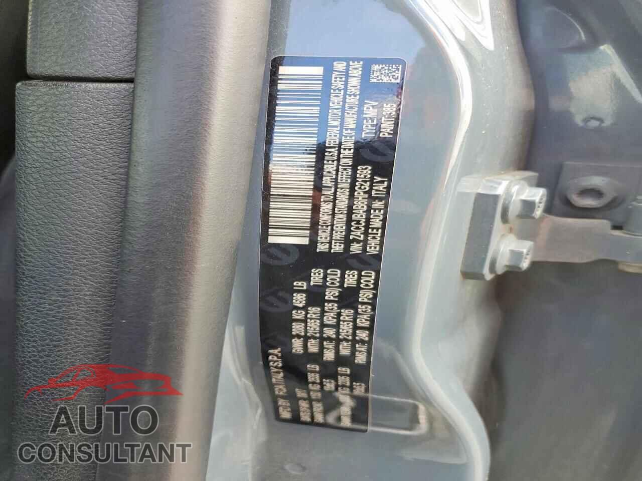 JEEP RENEGADE 2017 - ZACCJBAB6HPG21593