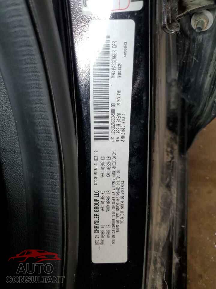 DODGE AVENGER 2013 - 1C3CDZAG6DN588193