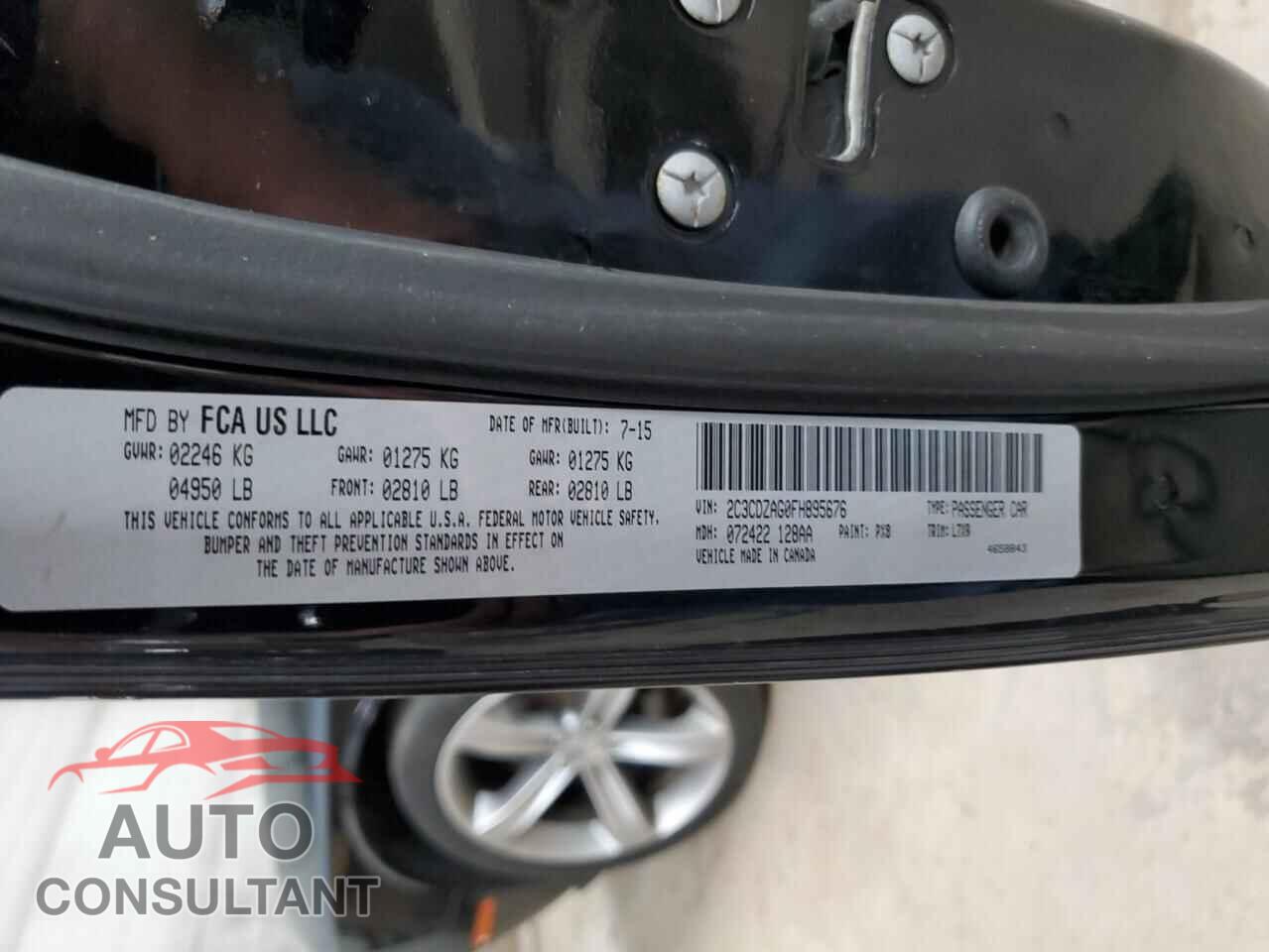 DODGE CHALLENGER 2015 - 2C3CDZAG0FH895676