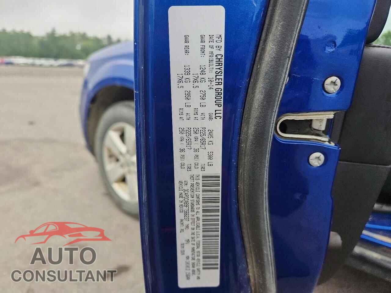 DODGE JOURNEY 2015 - 3C4PDCAB9FT566237