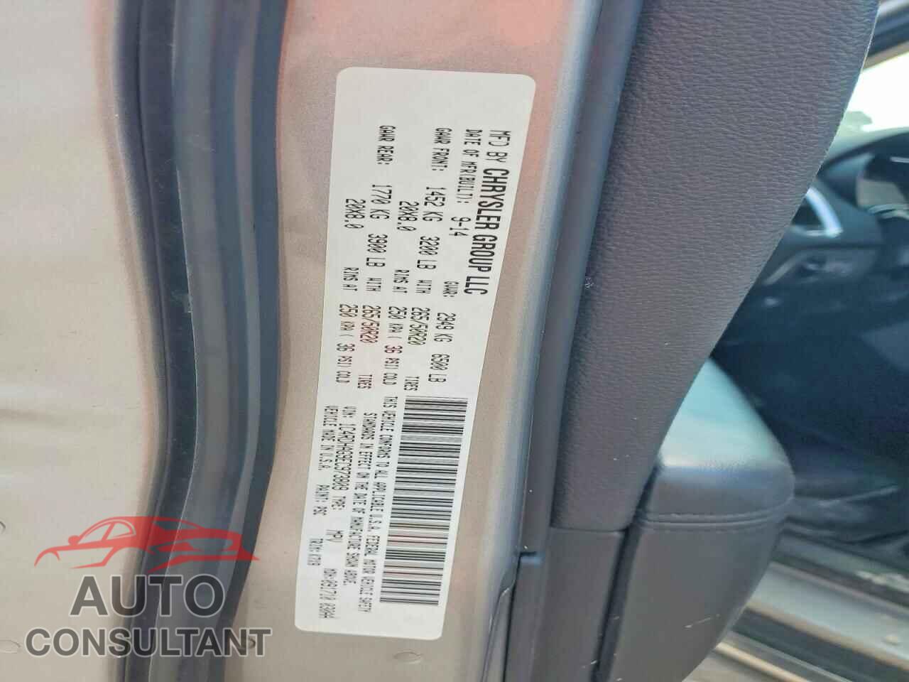 DODGE DURANGO 2014 - 1C4RDHAG9EC973809