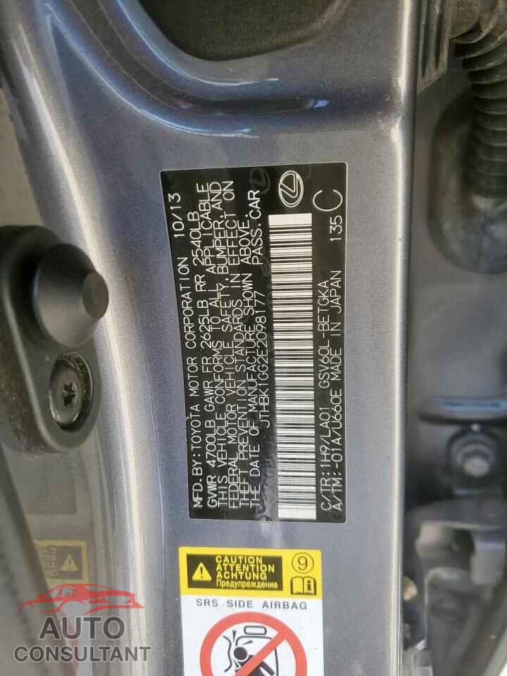 LEXUS ES350 2014 - JTHBK1GG2E2098177
