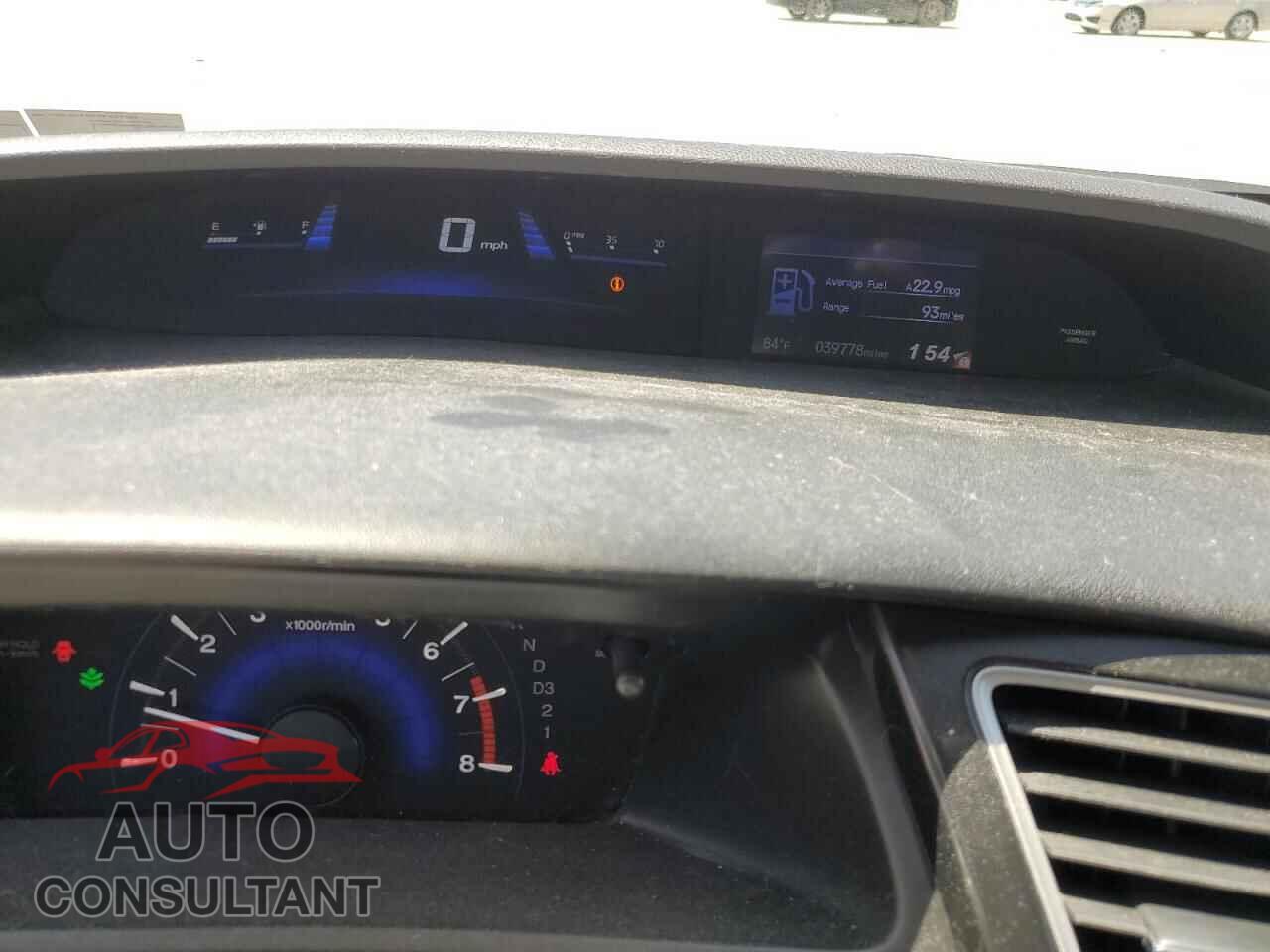 HONDA CIVIC 2013 - 19XFB2F94DE238789