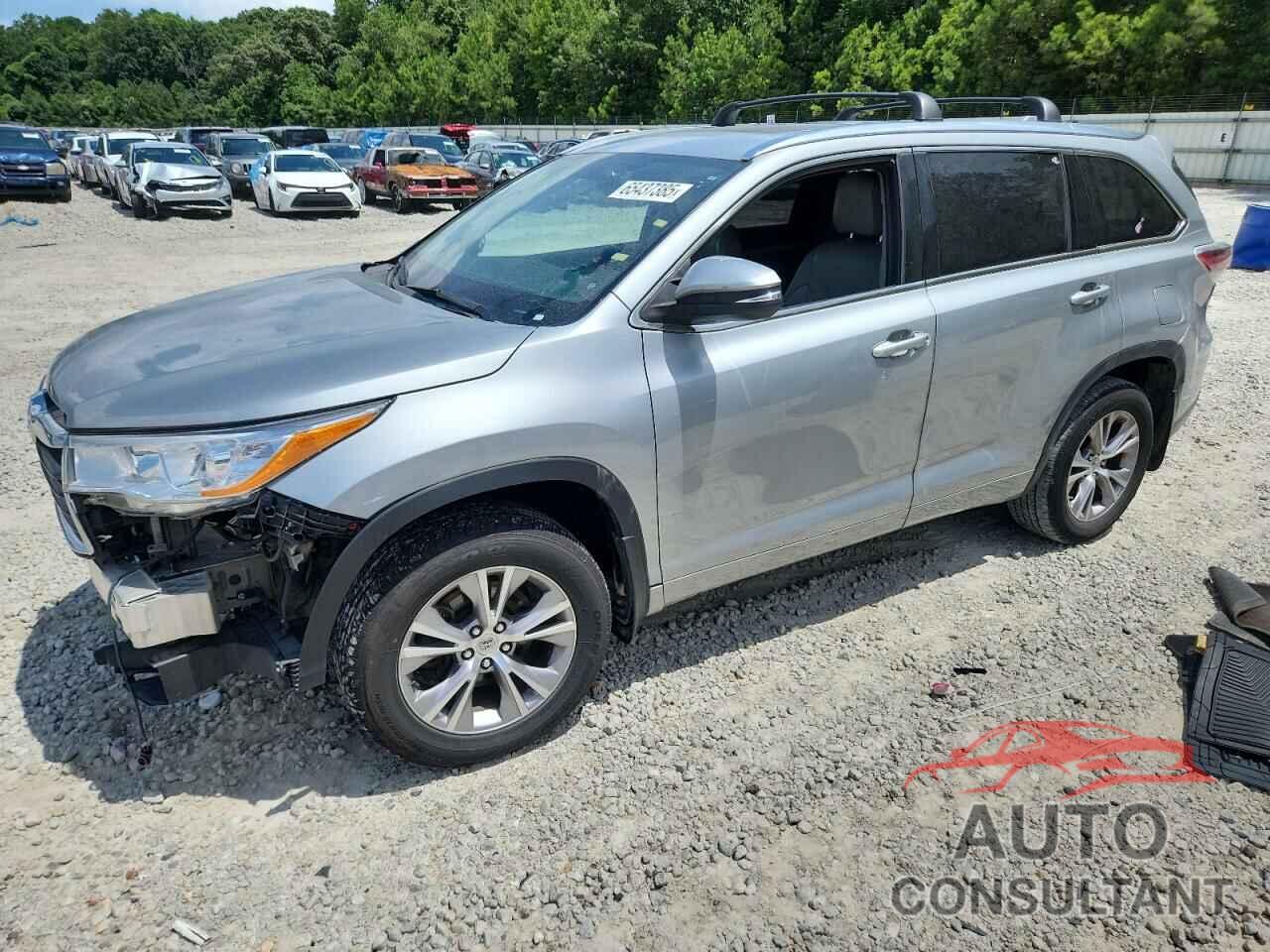 TOYOTA HIGHLANDER 2015 - 5TDJKRFH8FS166921