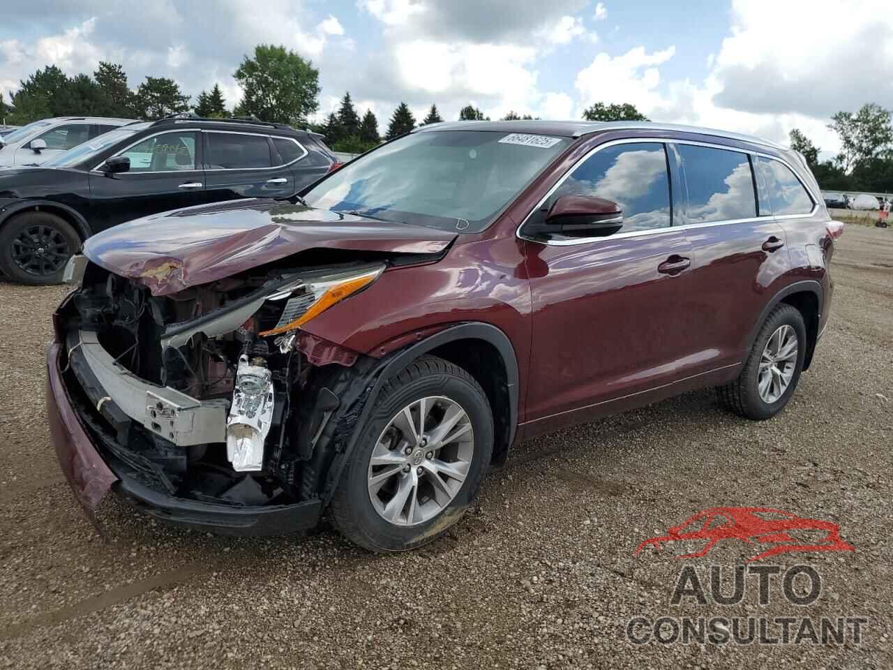 TOYOTA HIGHLANDER 2015 - 5TDJKRFH0FS072516