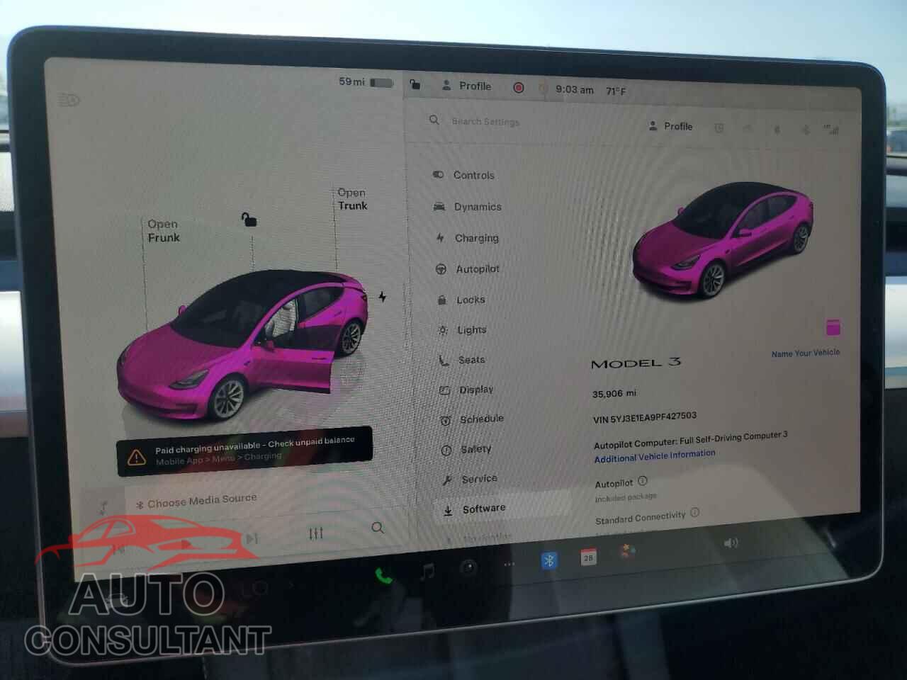 TESLA MODEL 3 2023 - 5YJ3E1EA9PF427503