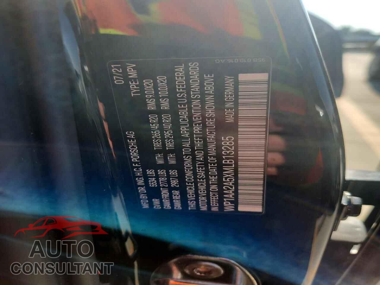 PORSCHE MACAN 2021 - WP1AA2A5XMLB13285
