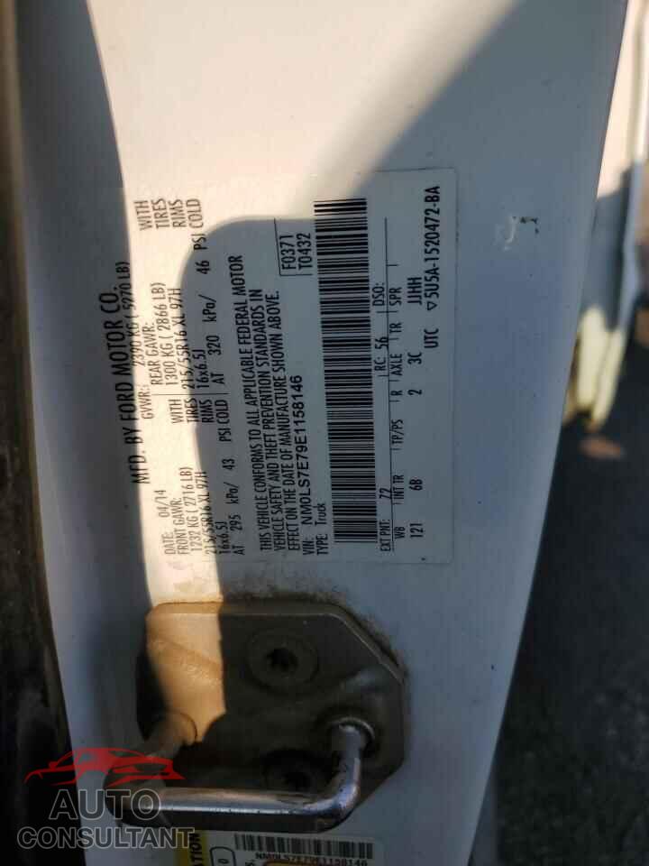 FORD TRANSIT 2014 - NM0LS7E79E1158146