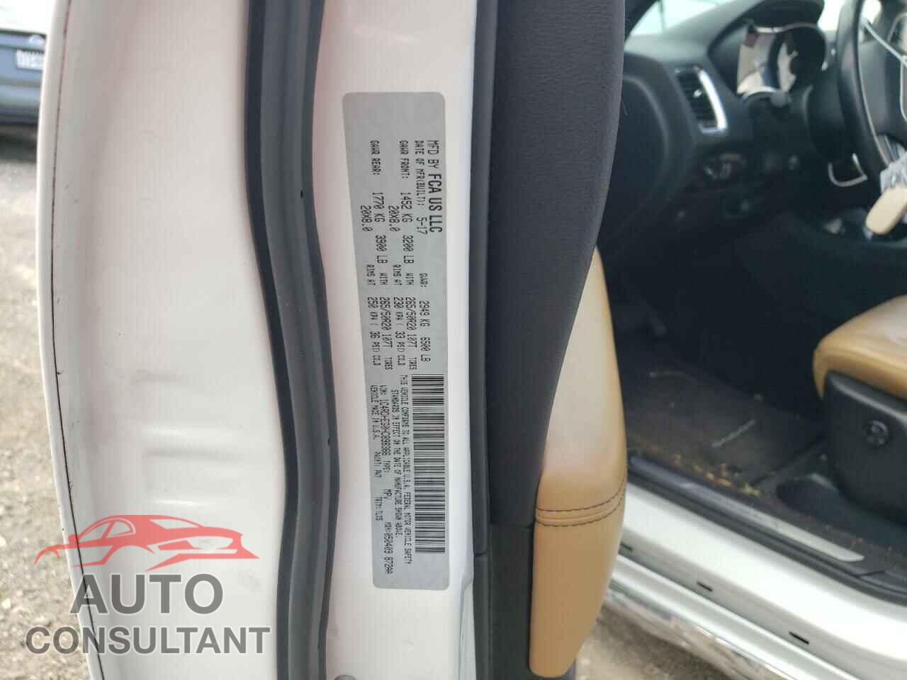 DODGE DURANGO 2017 - 1C4RDHEG0HC898366