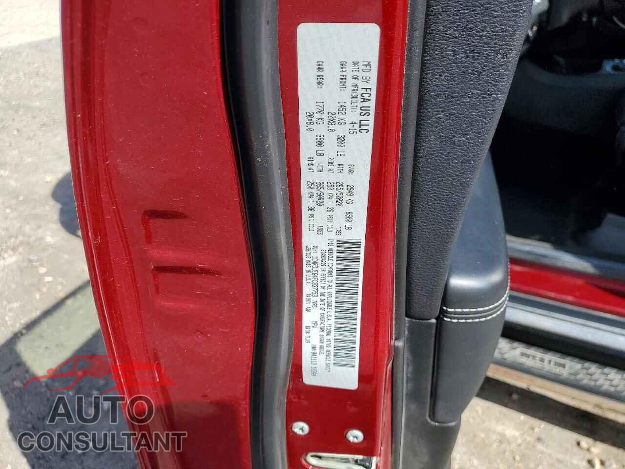 DODGE DURANGO 2015 - 1C4RDJEG4FC837753