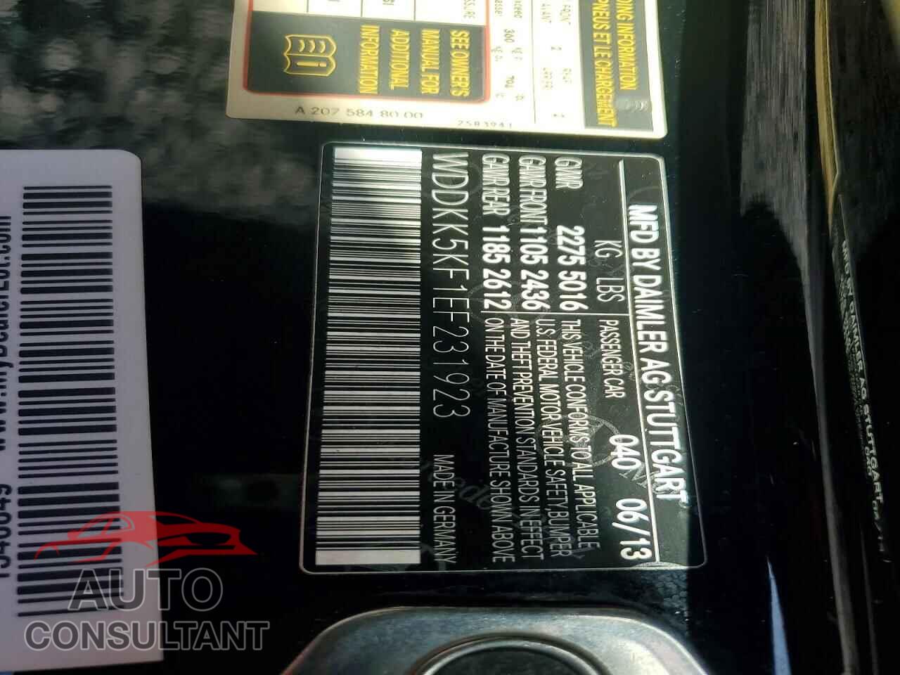 MERCEDES-BENZ E-CLASS 2014 - WDDKK5KF1EF231923