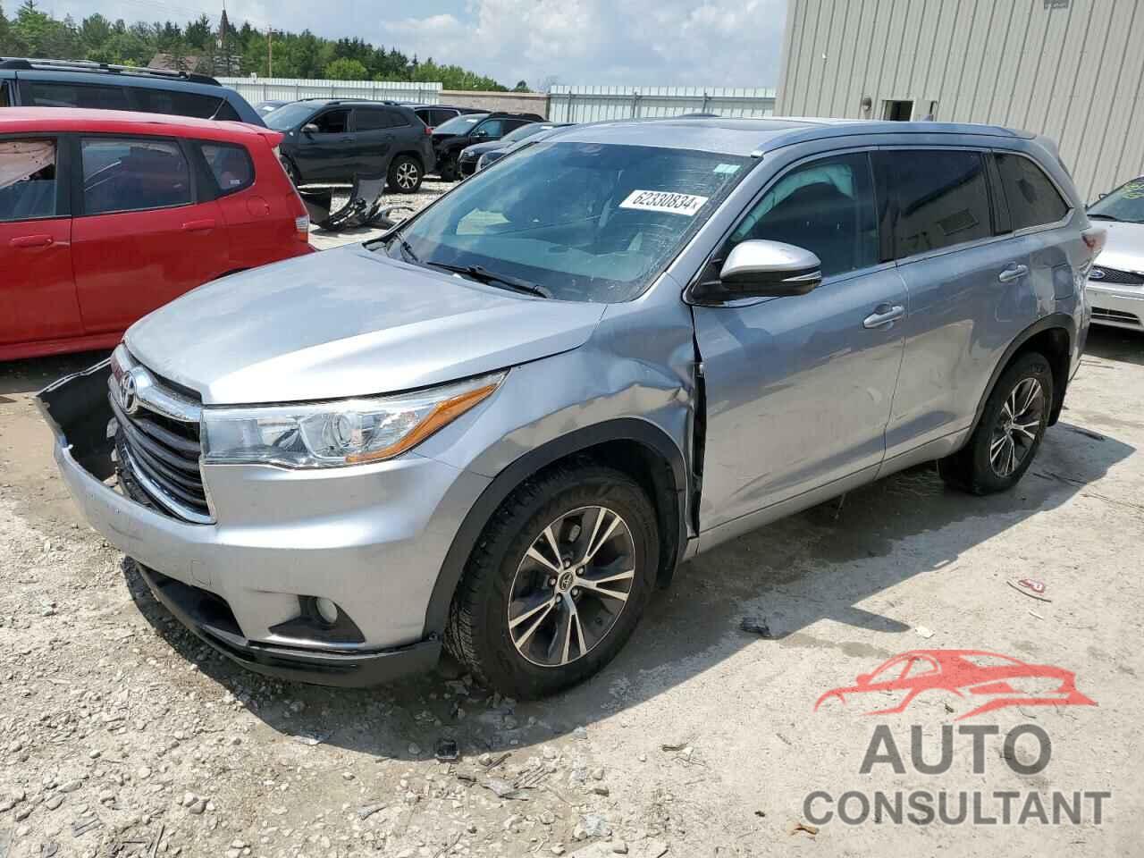 TOYOTA HIGHLANDER 2016 - 5TDJKRFH7GS251962