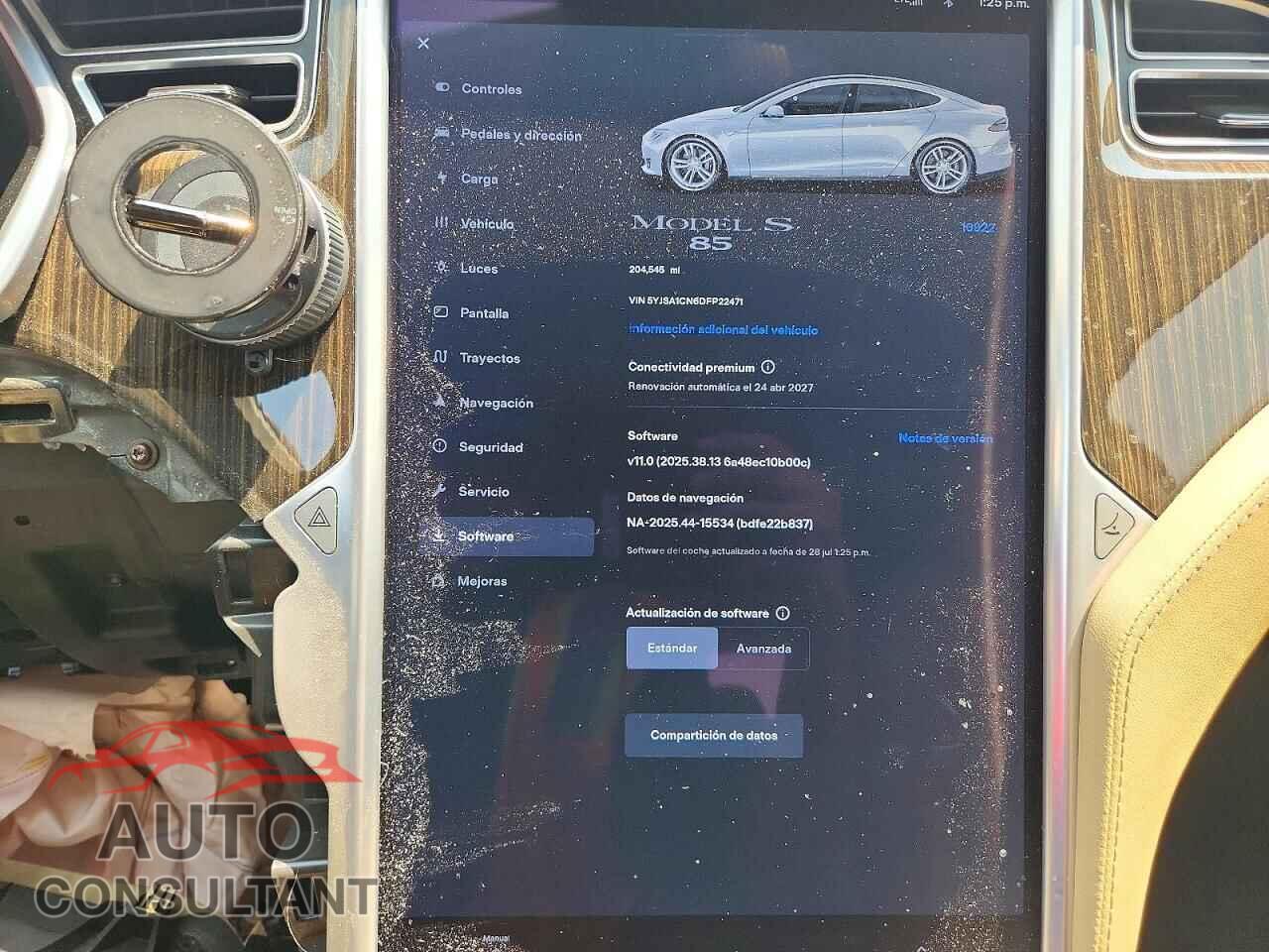 TESLA MODEL S 2013 - 5YJSA1CN6DFP22471