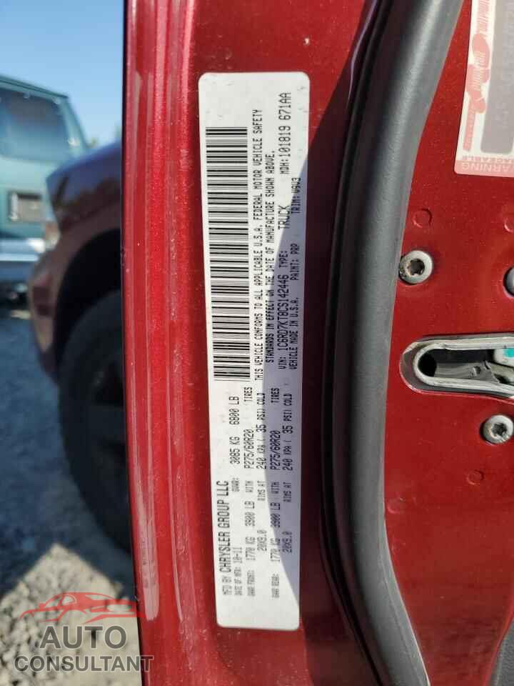 DODGE RAM 1500 2012 - 1C6RD7KT8CS142446