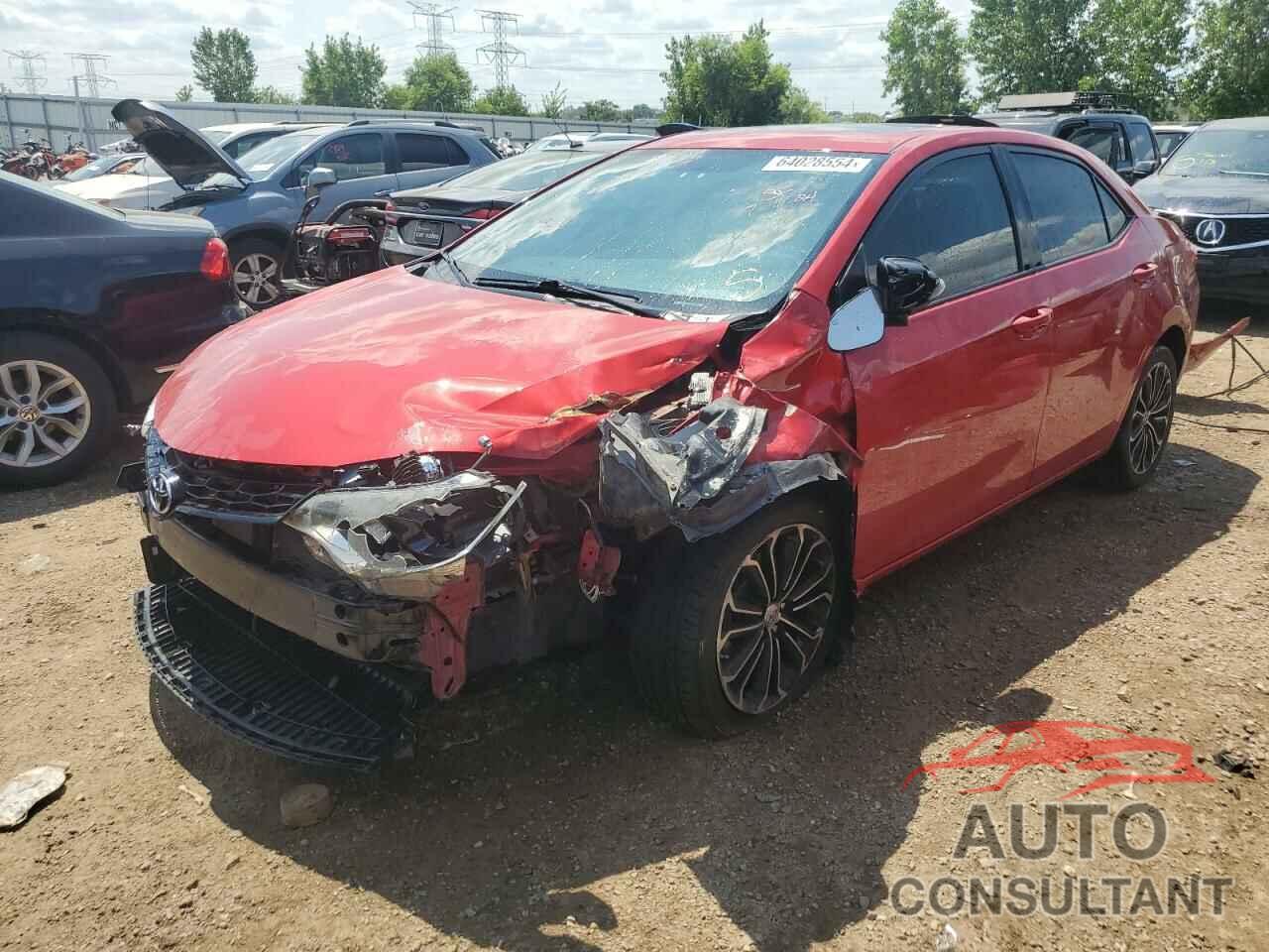 TOYOTA COROLLA 2016 - 2T1BURHE2GC729439