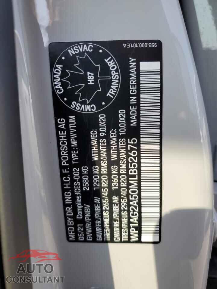PORSCHE MACAN 2021 - WP1AG2A50MLB52675