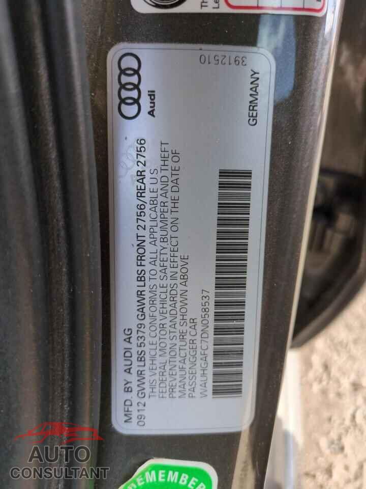 AUDI A6 2013 - WAUHGAFC7DN058537