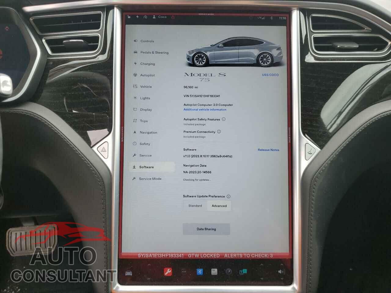 TESLA MODEL S 2017 - 5YJSA1E13HF183341
