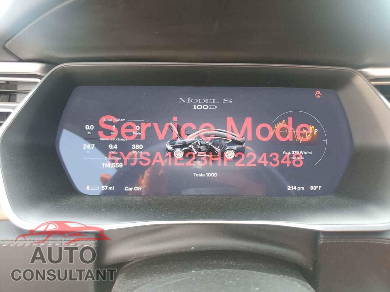 TESLA MODEL S 2017 - 5YJSA1E23HF224348