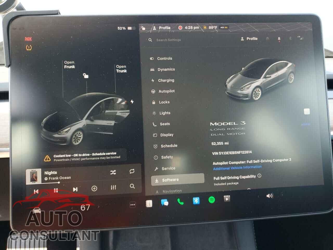 TESLA MODEL 3 2022 - 5YJ3E1EB5NF122814