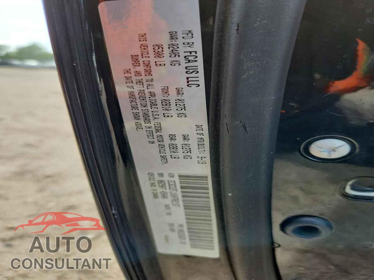 DODGE CHALLENGER 2019 - 2C3CDZFJ1KH702157