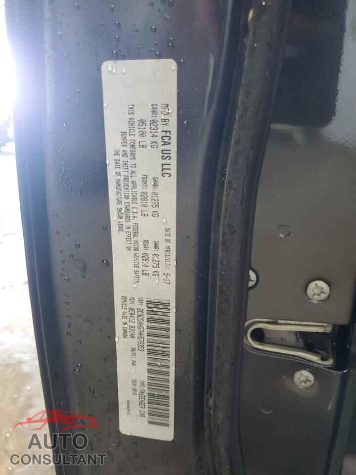 DODGE CHARGER 2017 - 2C3CDXHG7HH576353